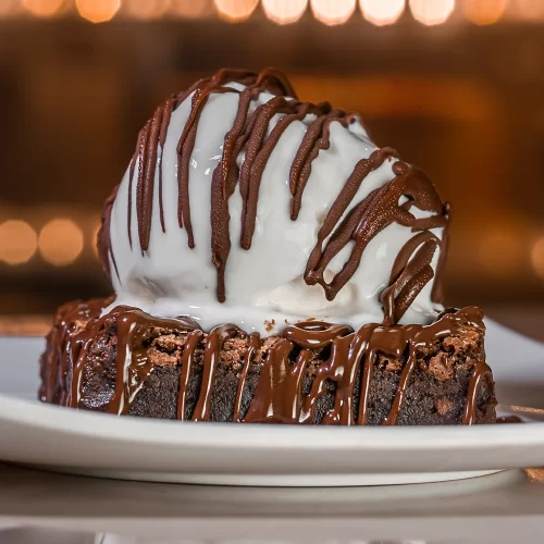 Brownie Dim Dom con helado
